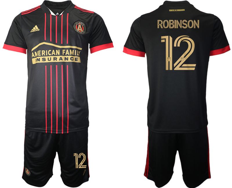 Men 2021-2022 Club Atlanta United FC home black #12 Adidas Soccer Jersey->other club jersey->Soccer Club Jersey